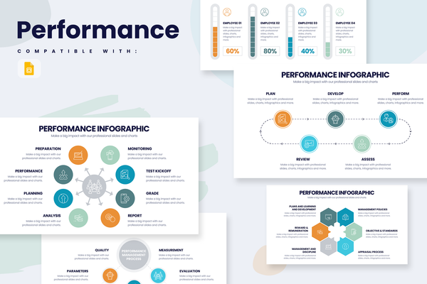 Performance Google Slides Infographic Template