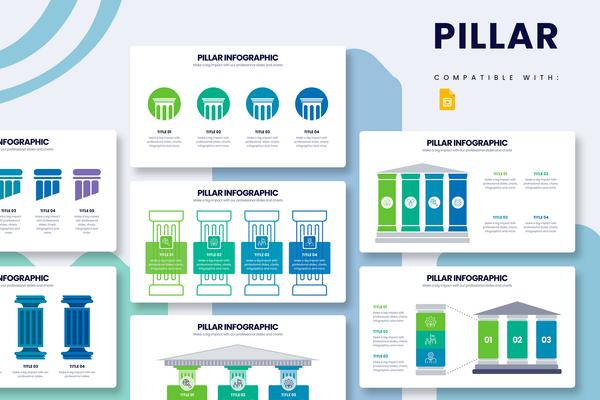 Pillar Google Slides Infographic Template