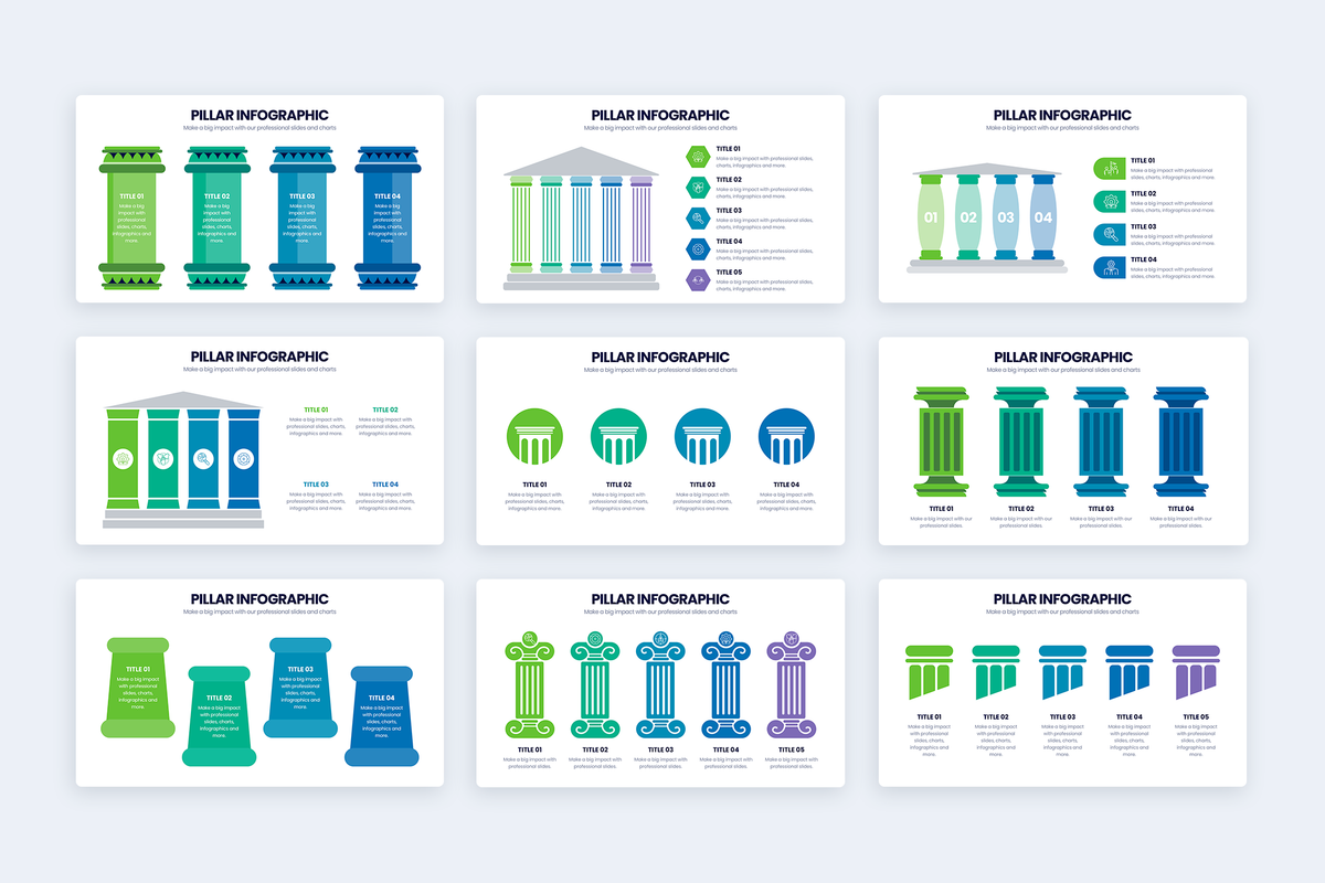 Pillar Powerpoint Infographic Template
