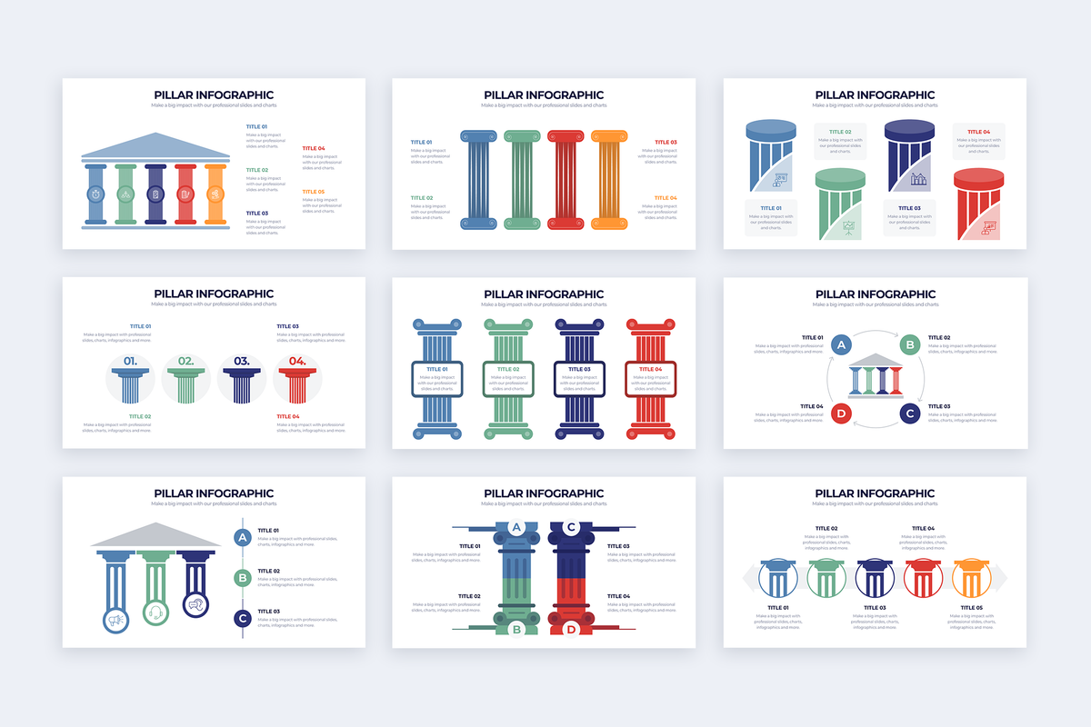 Pillar Powerpoint Infographic Template