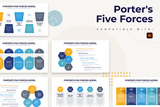 Porter's Five Forces Illustrator Infographic Template