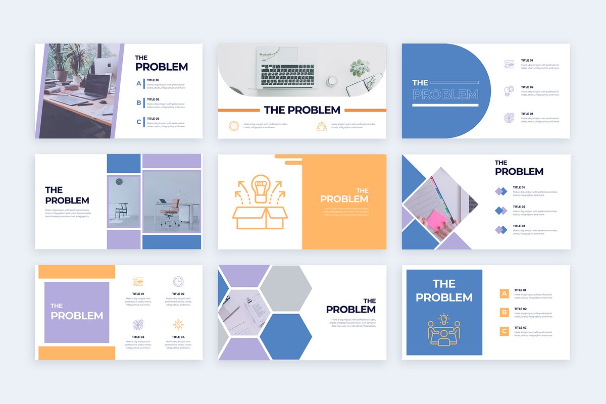 Problem Keynote Infographic Template