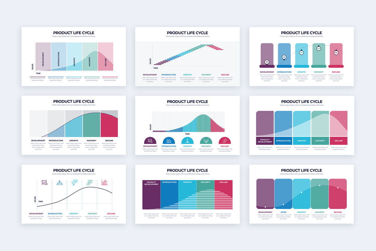 Product Life Cycle Powerpoint Infographic Template