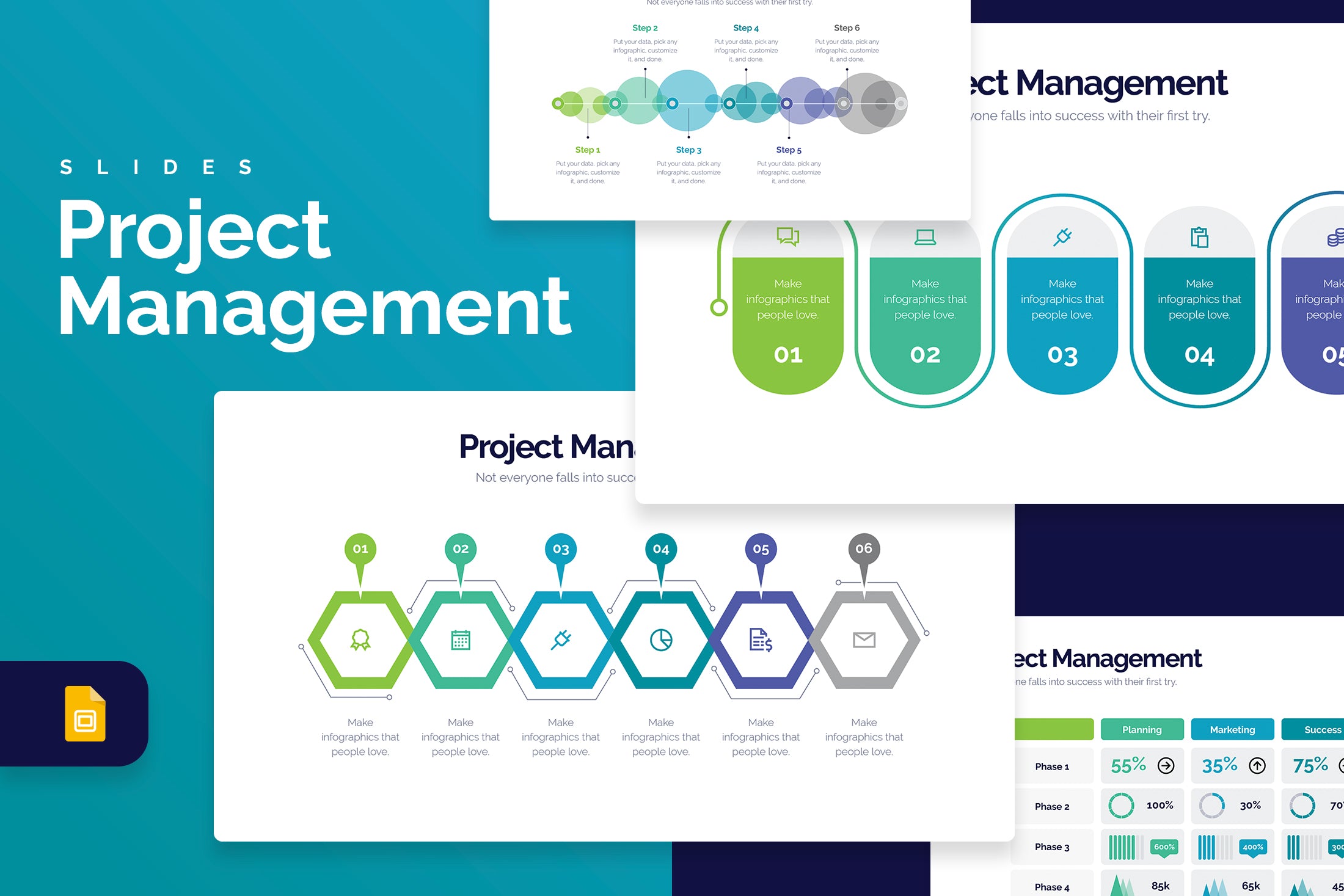 Project Tools Slide Project Management Google Slides Infographics – Slidewalla