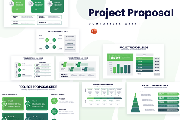 Project Proposal Powerpoint Infographic Template