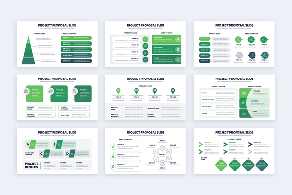 Project Proposal Powerpoint Infographic Template