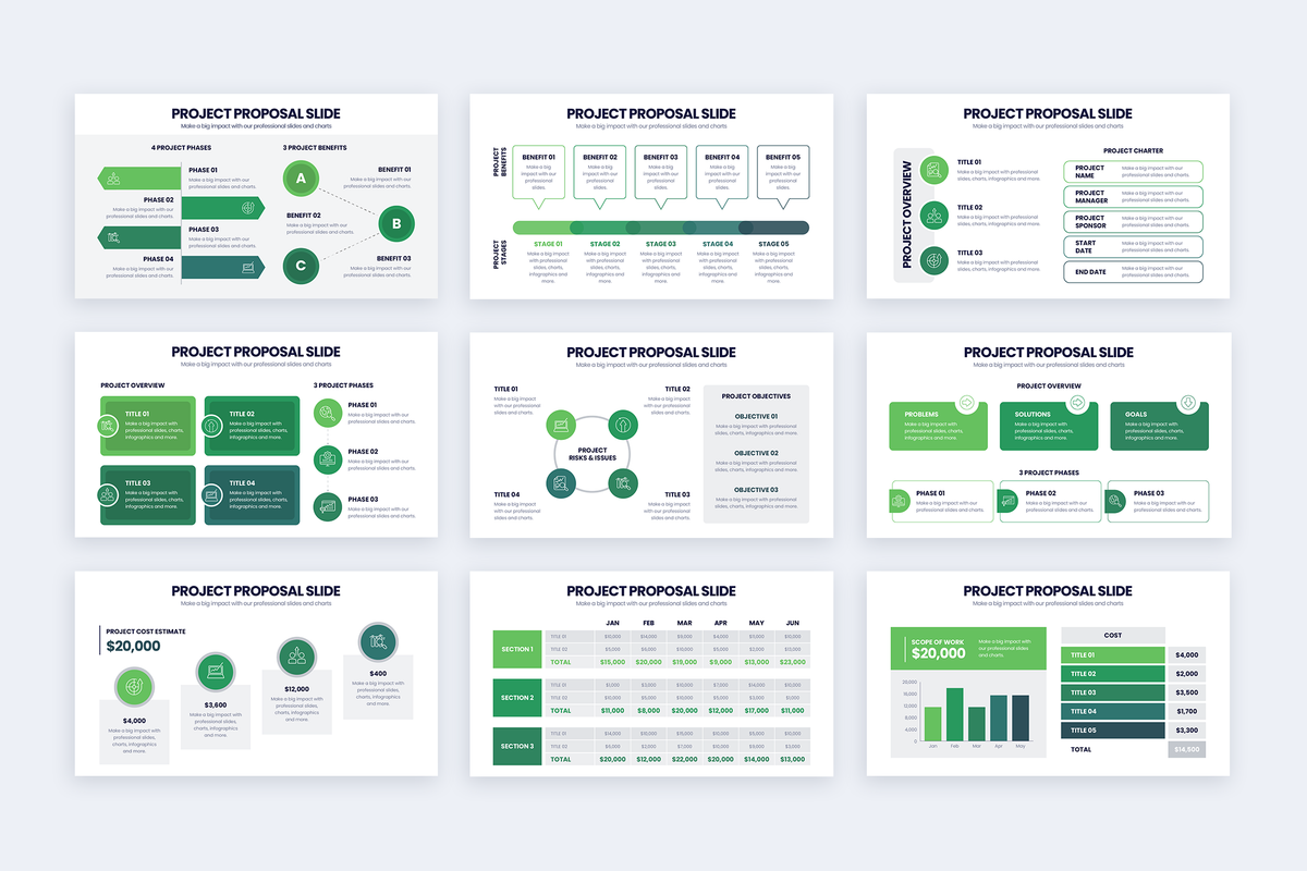 Project Proposal Illustrator Infographic Template