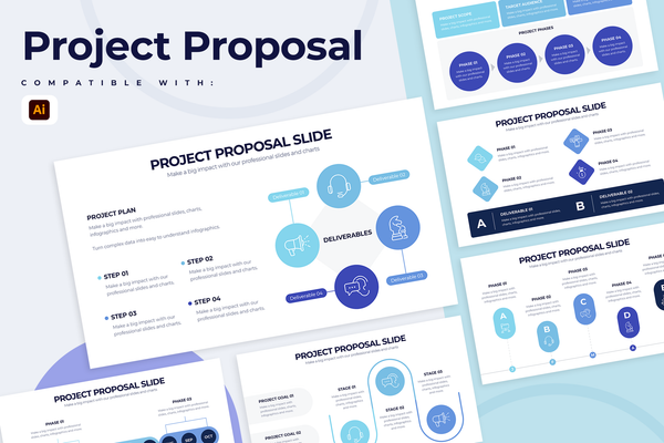 Project Proposal Infographic Illustrator Template