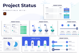 Project Status Illustrator Infographic Template