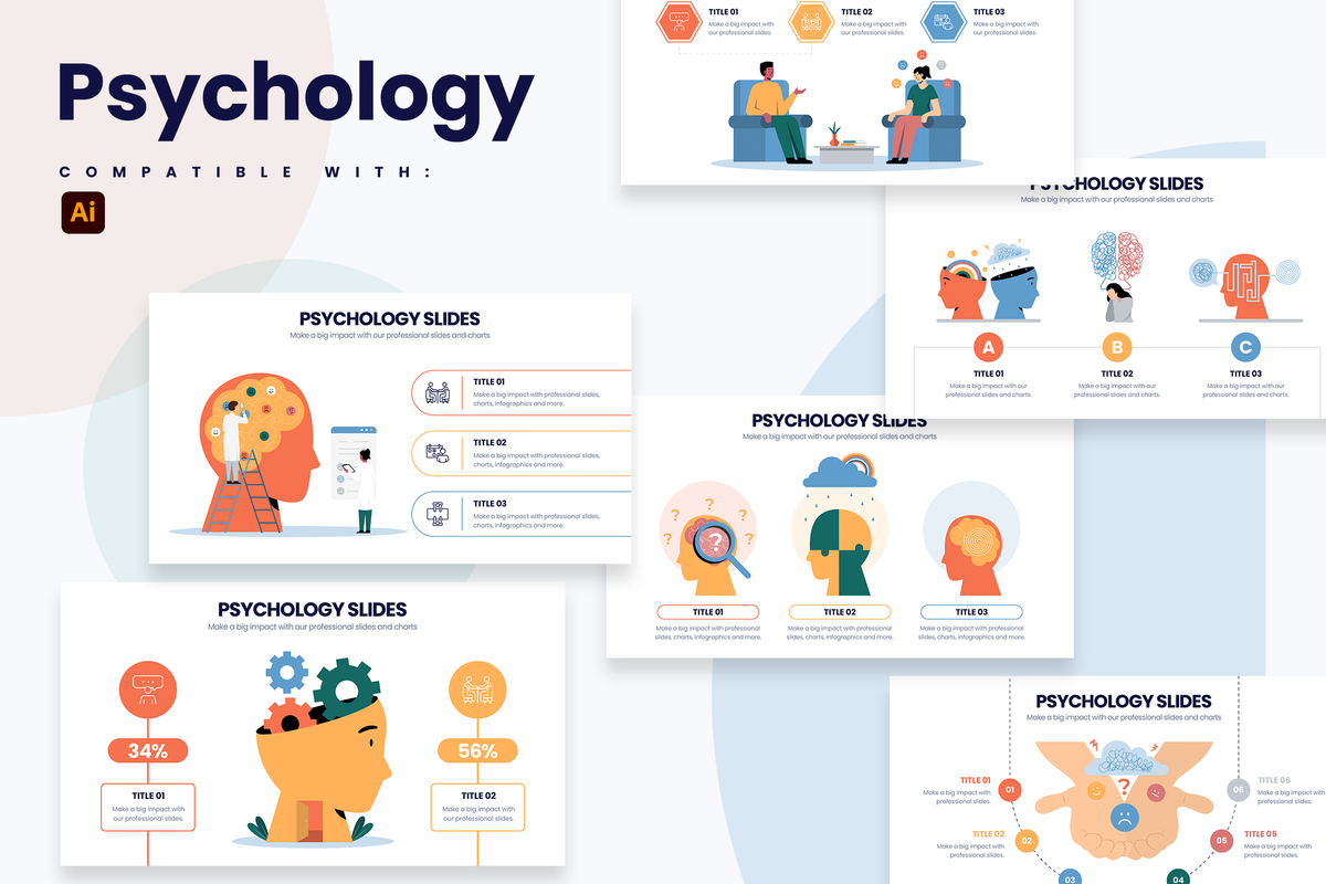 Psychology Illustrator Infographic Template