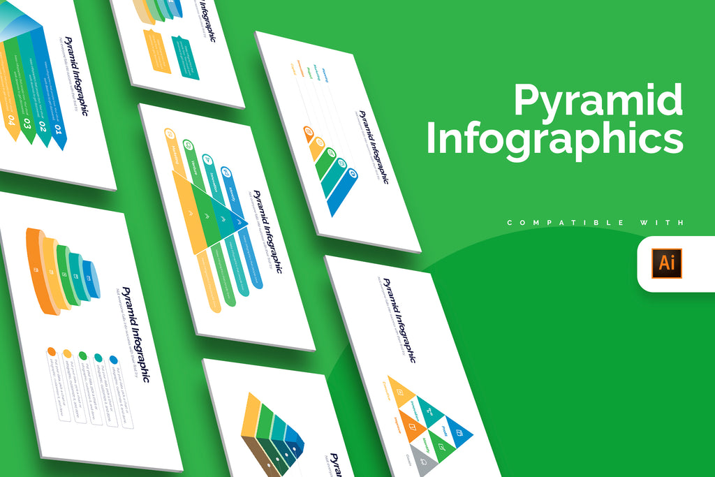 Pyramid Indesign Pyramid Illustrator Infographics – Slidewalla