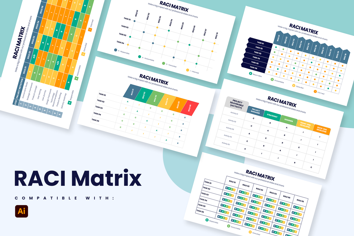 RACI Matrix Illustrator Infographic Template