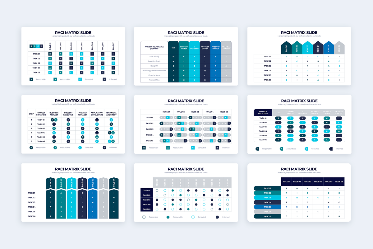 RACI Matrix Google Slides Infographic Template