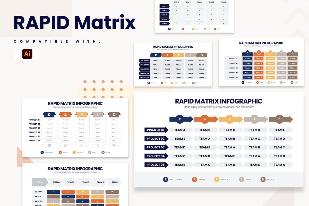 RAPID Matrix Illustrator Infographic Template