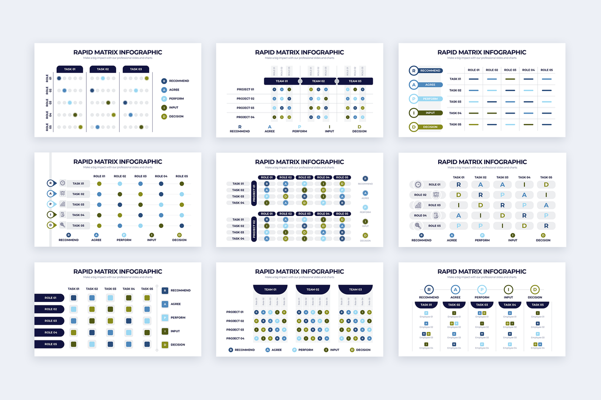 RAPID Matrix Illustrator Infographic Template