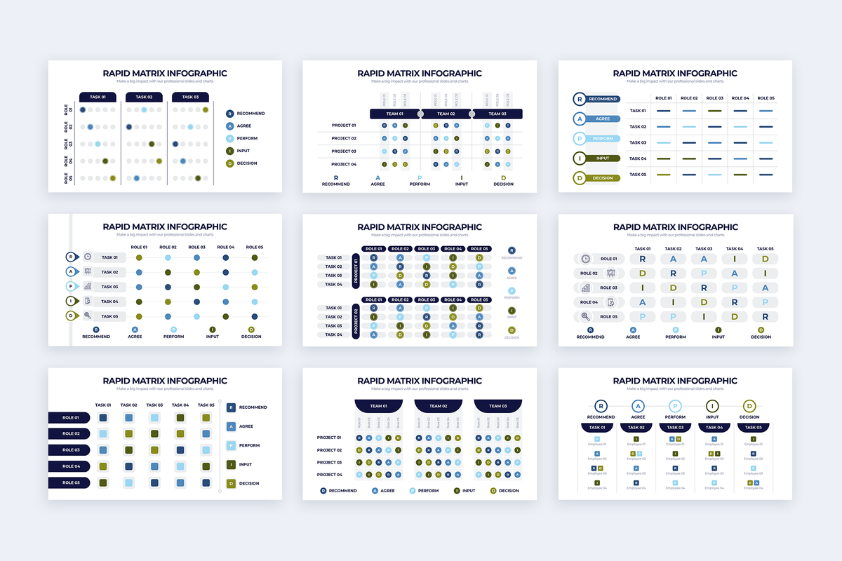 RAPID Matrix Powerpoint Infographic Template