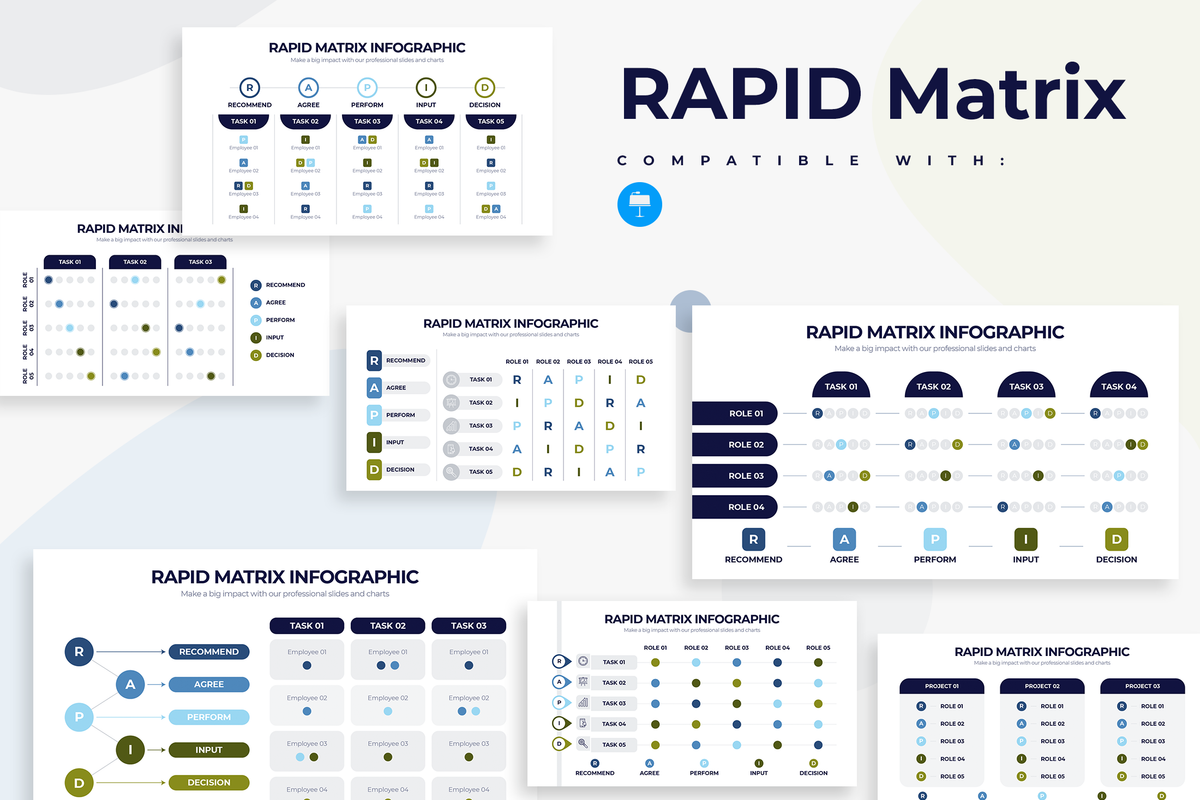 RAPID Matrix Keynote Infographic Template