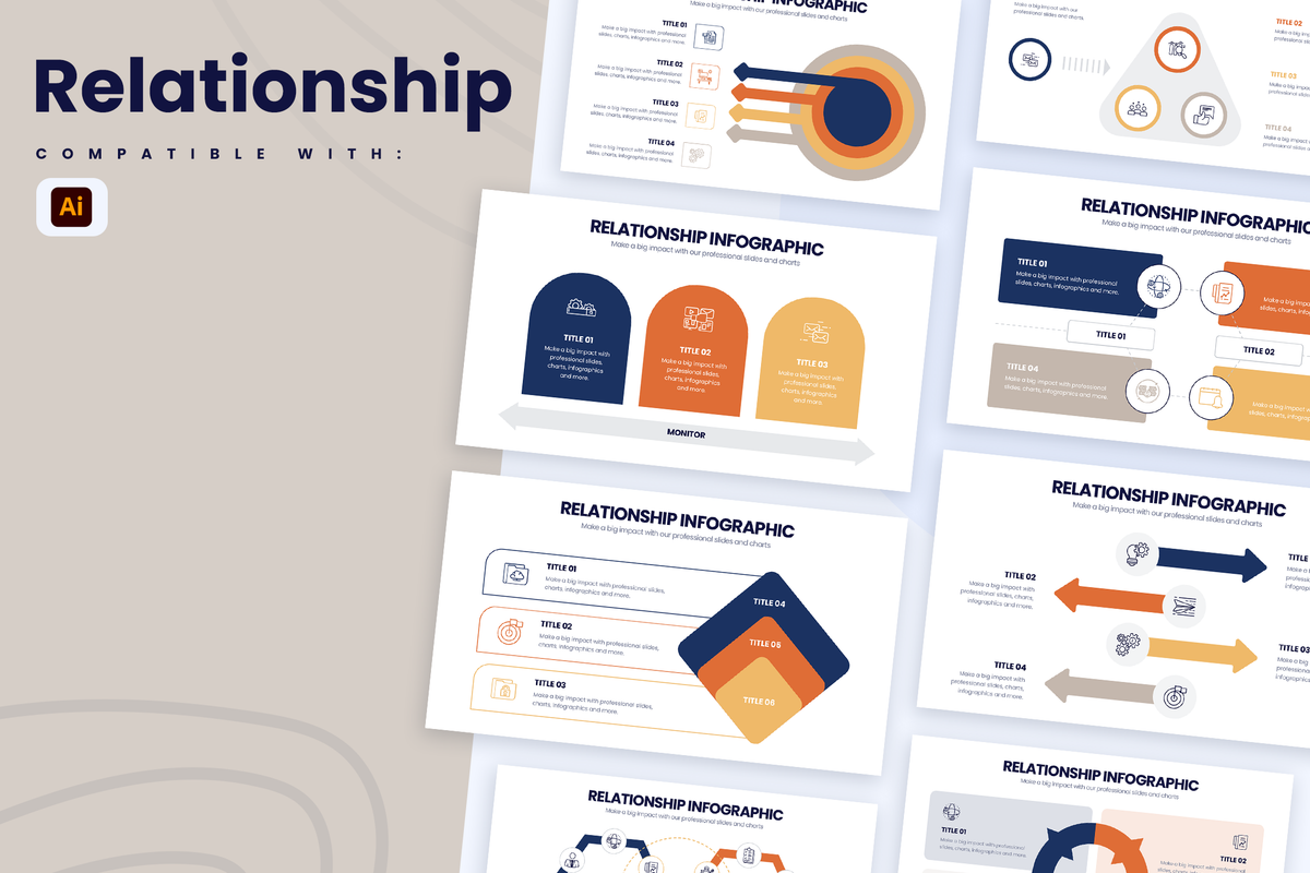 Relationship Illustrator Infographic Template
