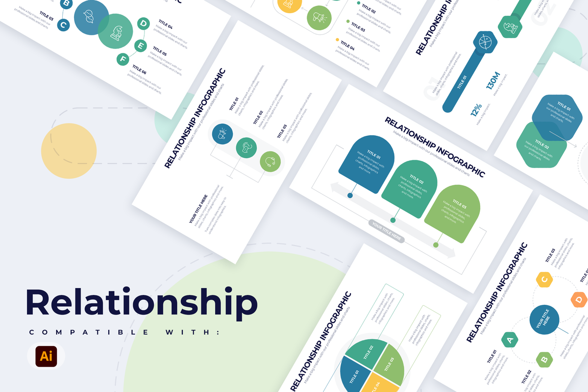Relationship Infographic Illustrator Template