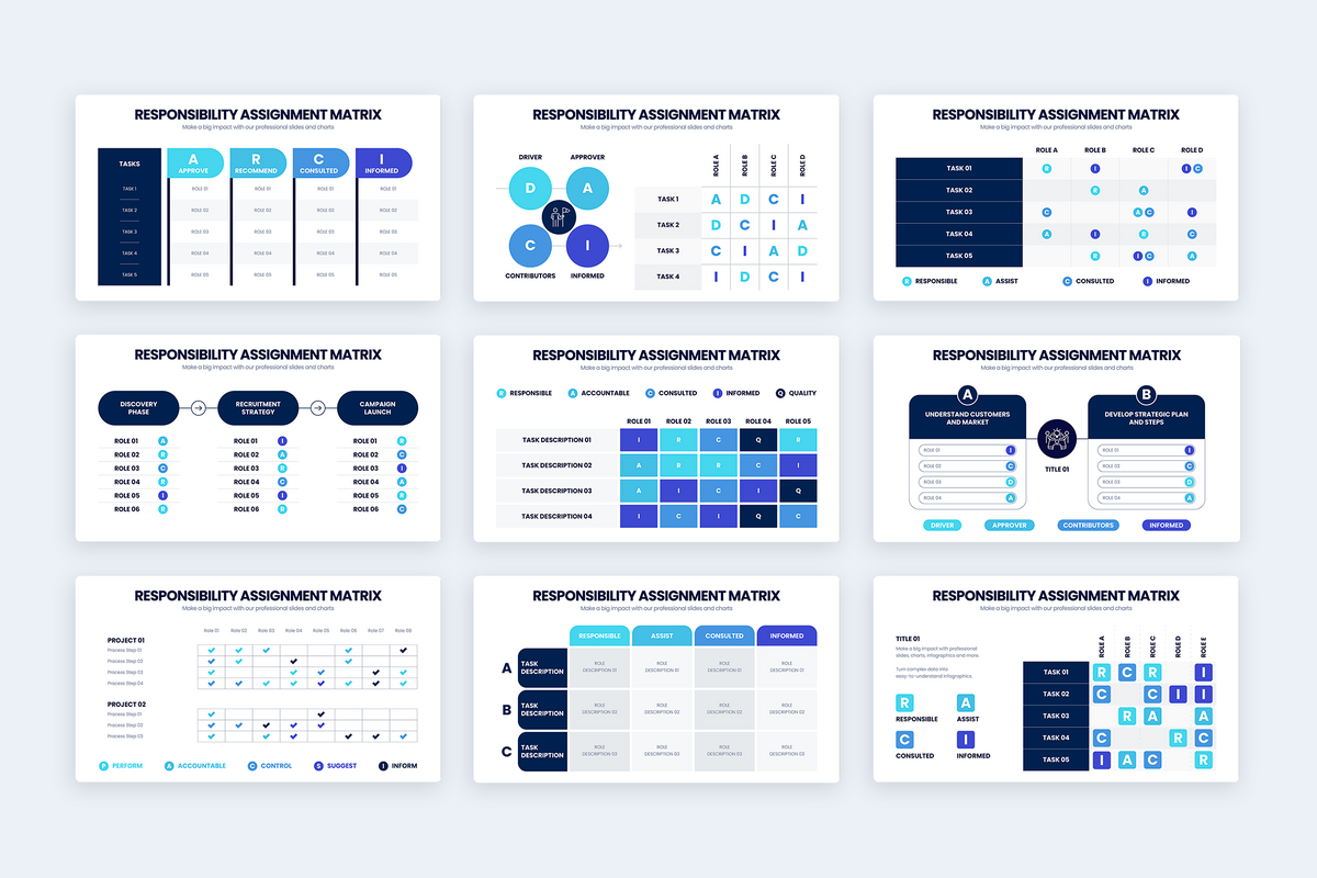 Responsibility Assignment Matrix Keynote Infographic Template