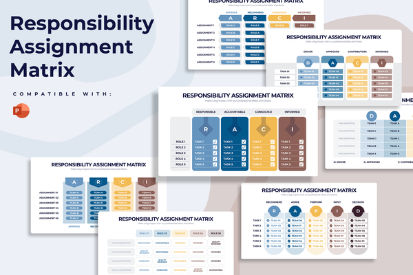 Responsibility Assignment Matrix Powerpoint Infographic Template