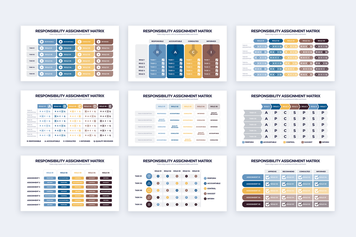 Responsibility Assignment Matrix Google Slides Infographic Template