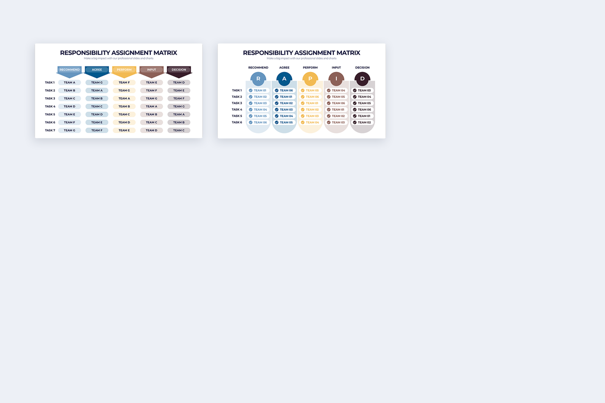 Responsibility Assignment Matrix Illustrator Infographic Template