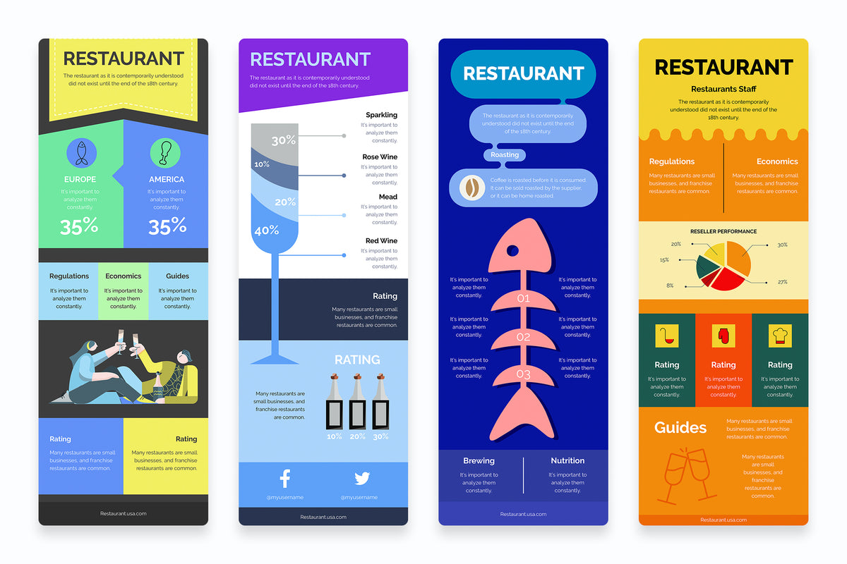 Menu Infographics Restaurant Vertical Infographics Templates – Slidewalla