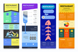 Restaurant Vertical Infographics Templates