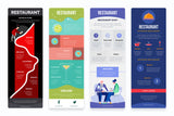 Restaurant Vertical Infographics Templates