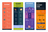 Restaurant Vertical Infographics Templates