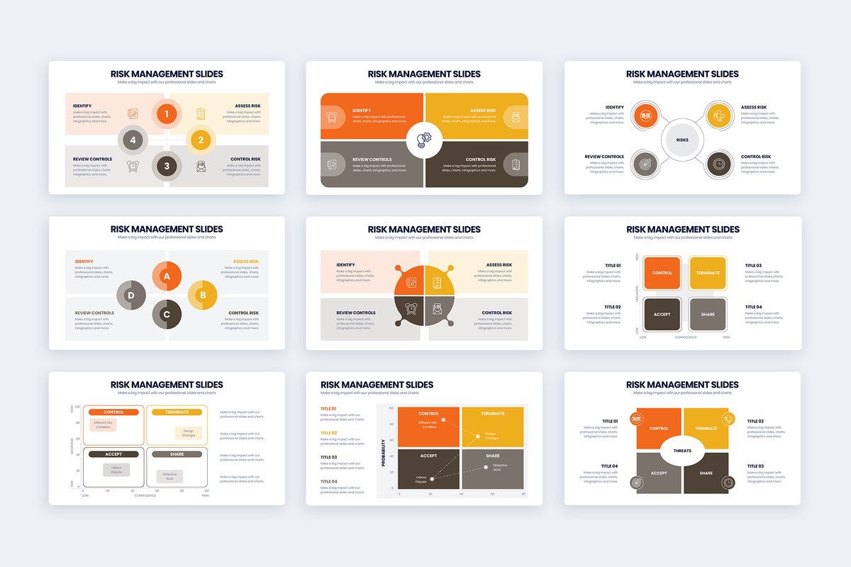 Risk Management Powerpoint Infographic Template