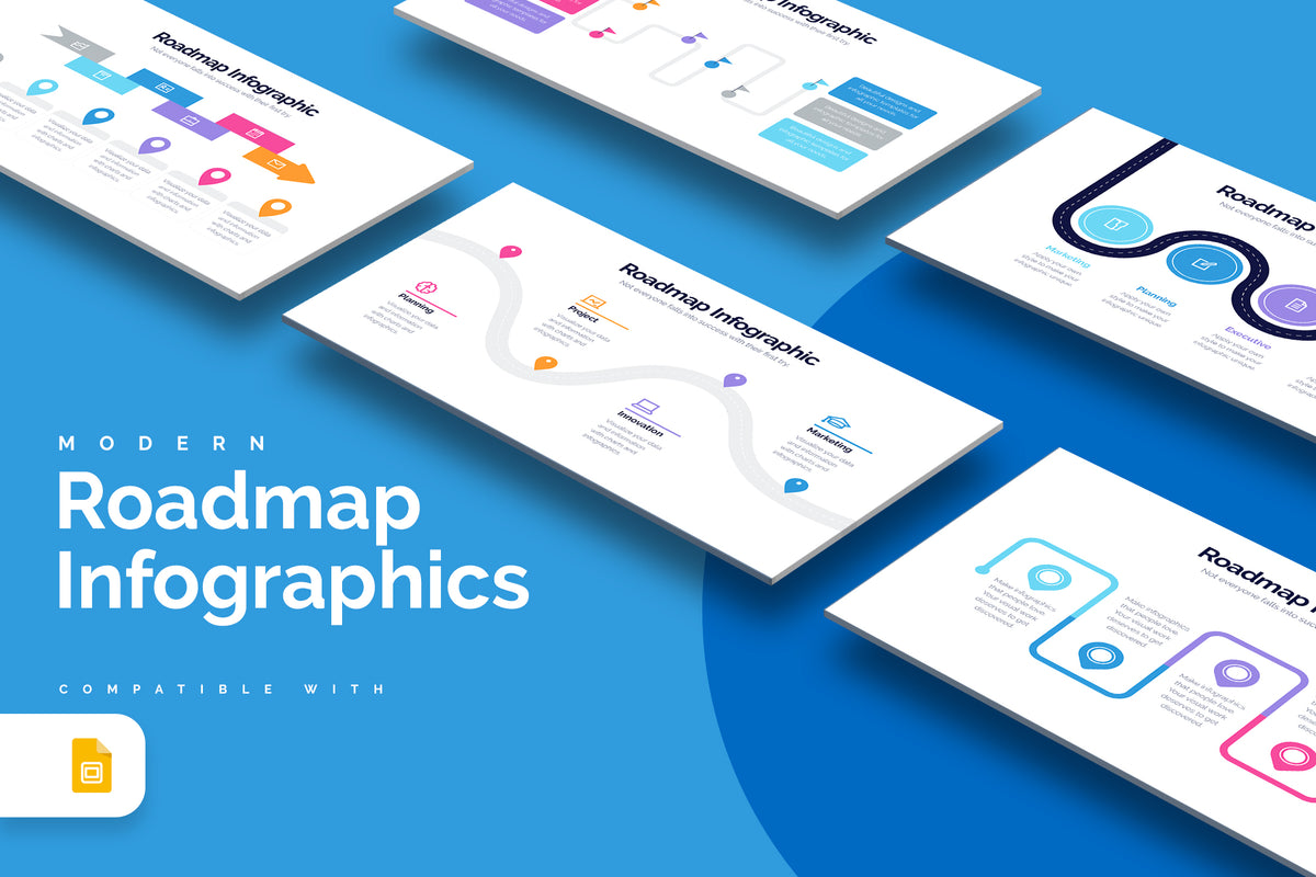 Roadmap Google Slides Infographics
