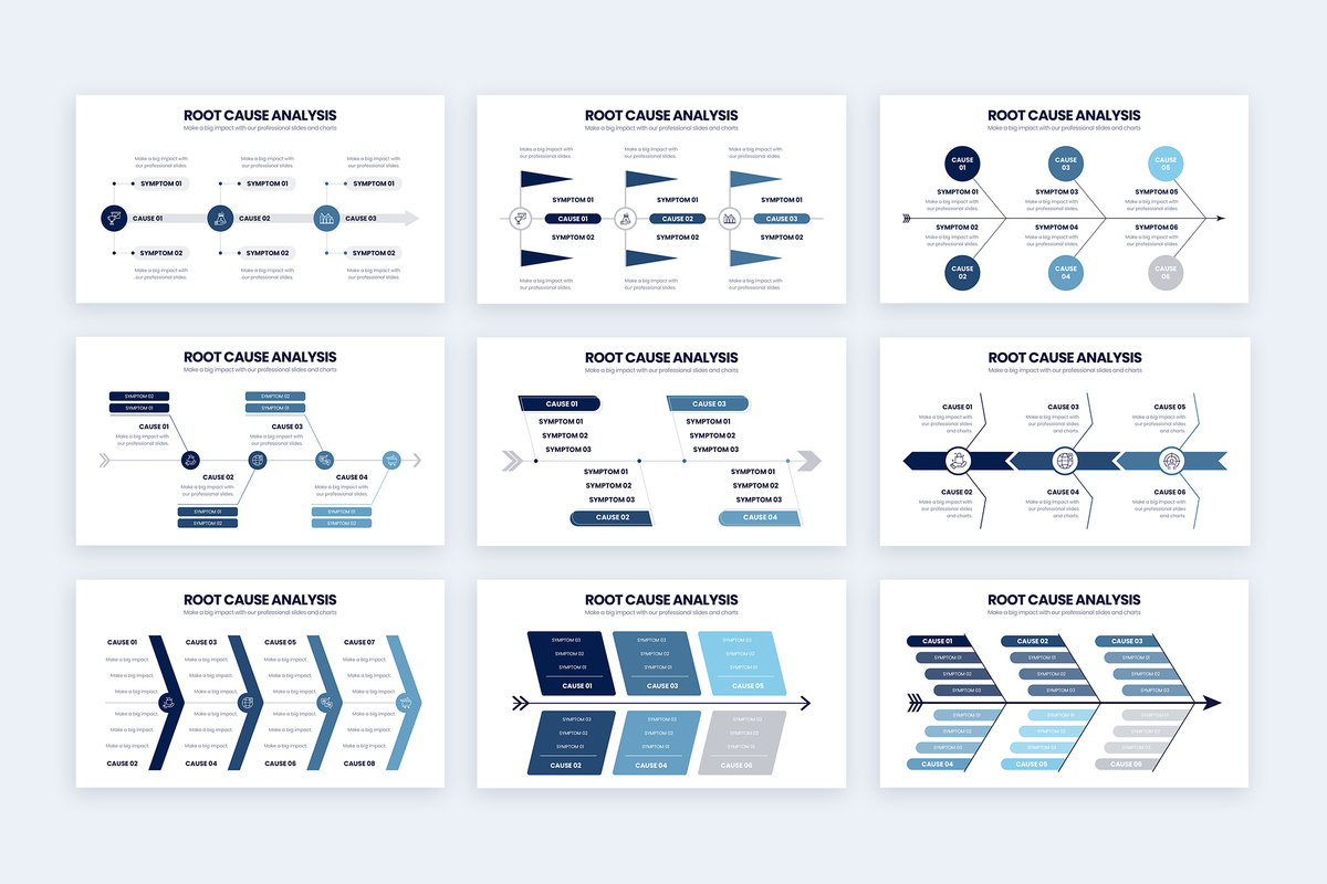 Root Cause Analysis Illustrator Infographic Template Slidewalla