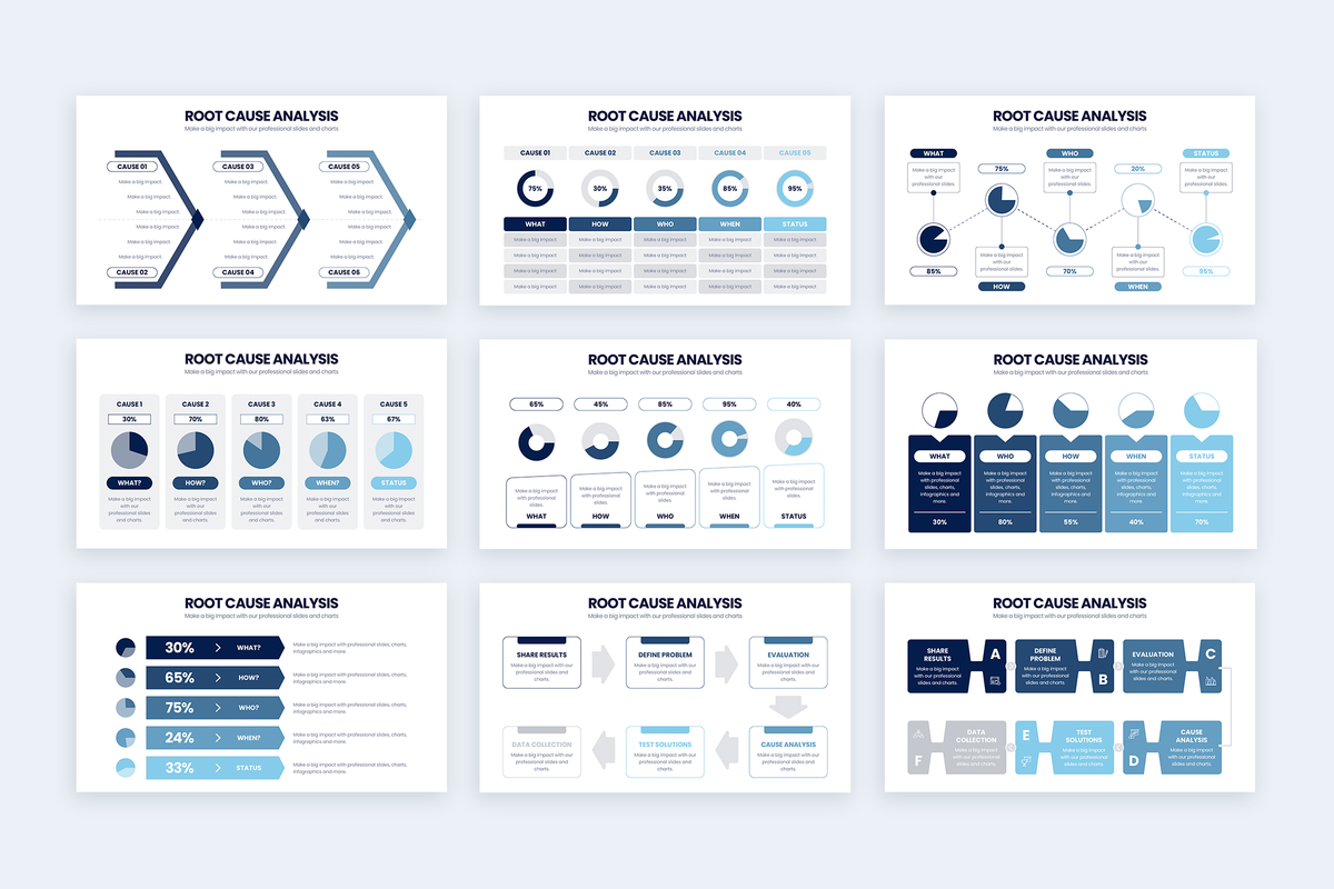 Root Cause Analysis Illustrator Infographic Template