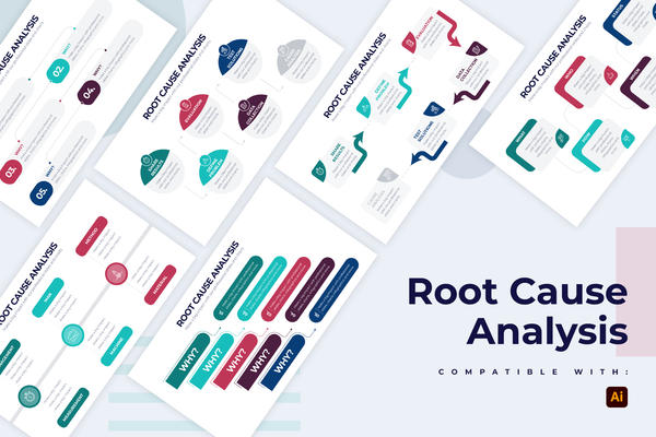 Root Cause Analysis Illustrator Infographic Template