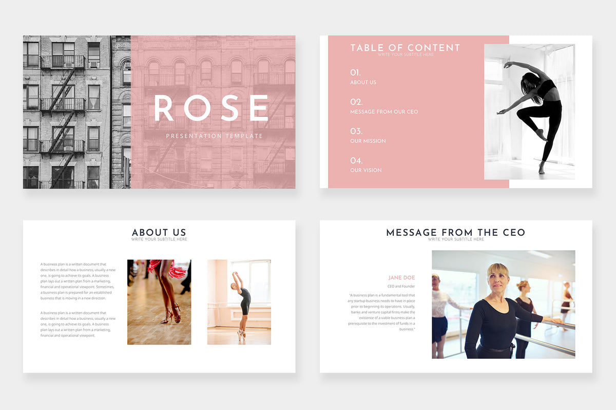 Rose Google Slides Template