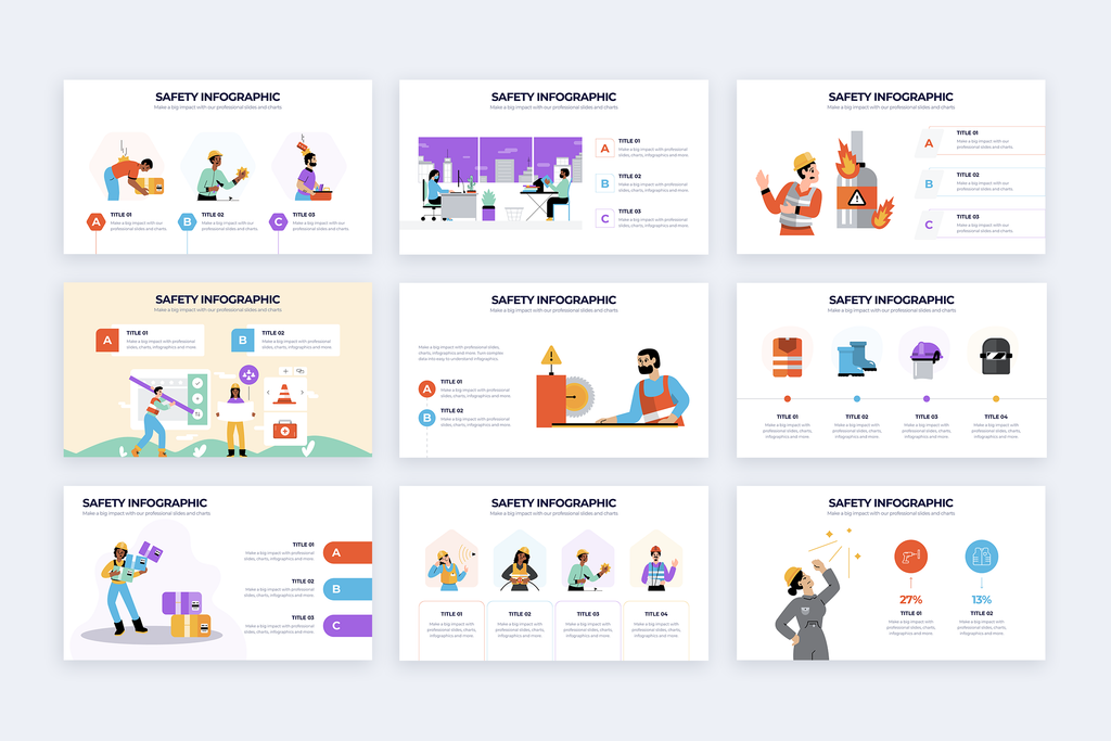Safety Indesign Slide Safety Illustrator Infographic Template – Slidewalla
