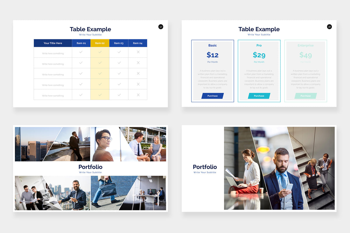 Saphire Google Slides Template