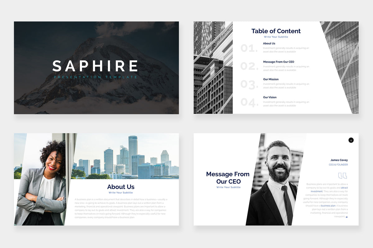 Saphire PowerPoint Template
