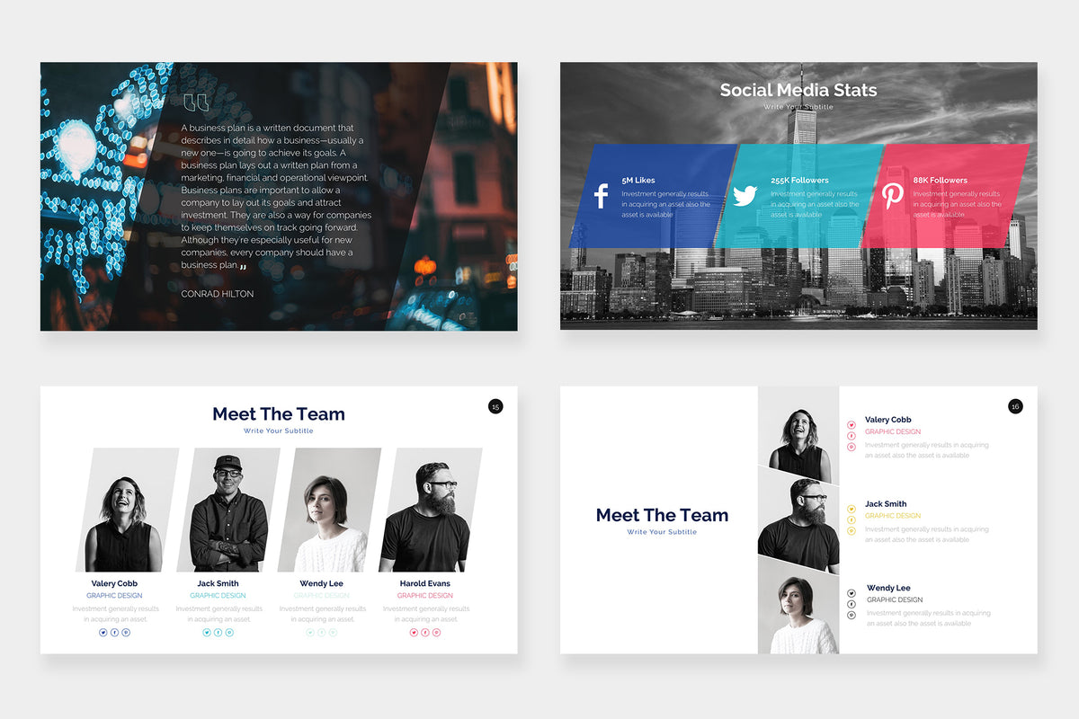 Saphire Google Slides Template