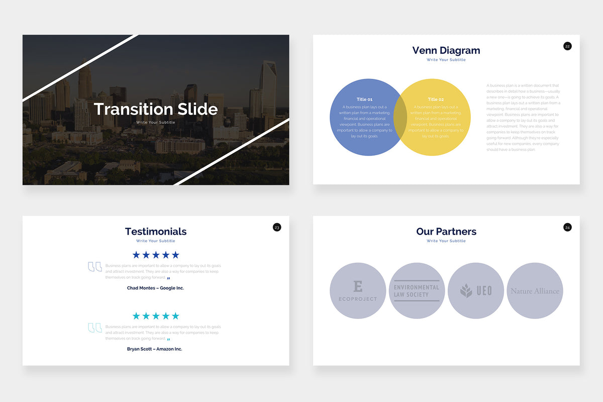 Saphire Google Slides Template