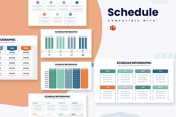 Schedule Powerpoint Infographic Template