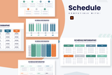 Schedule Illustrator Infographic Template