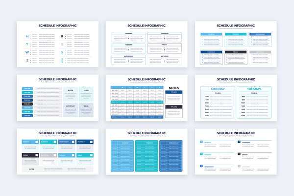 Schedule Infographic Keynote Template