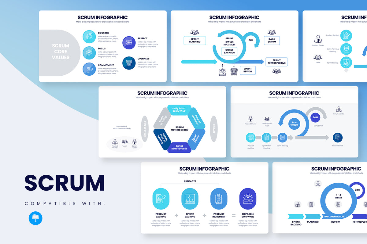 SCRUM Keynote Infographic Template