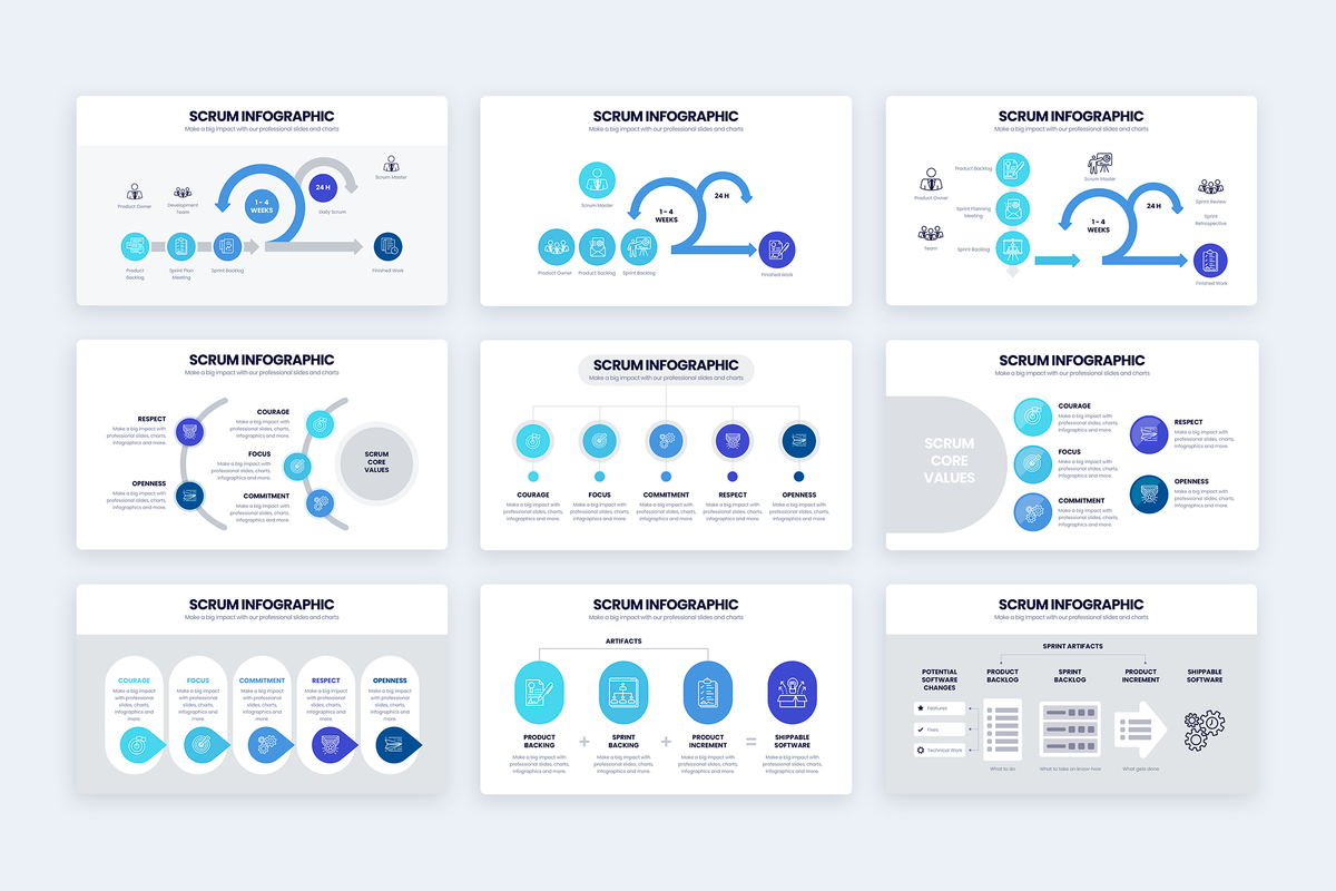 SCRUM Google Slides Infographic Template