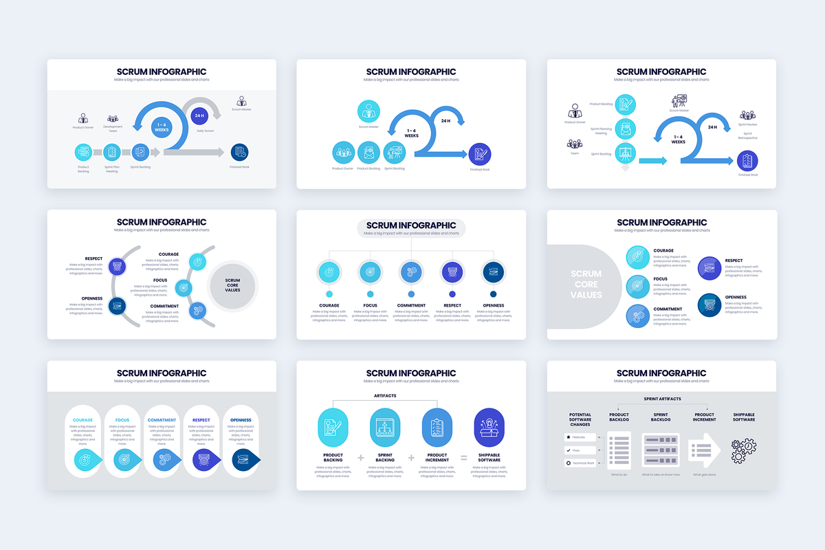 SCRUM Keynote Infographic Template