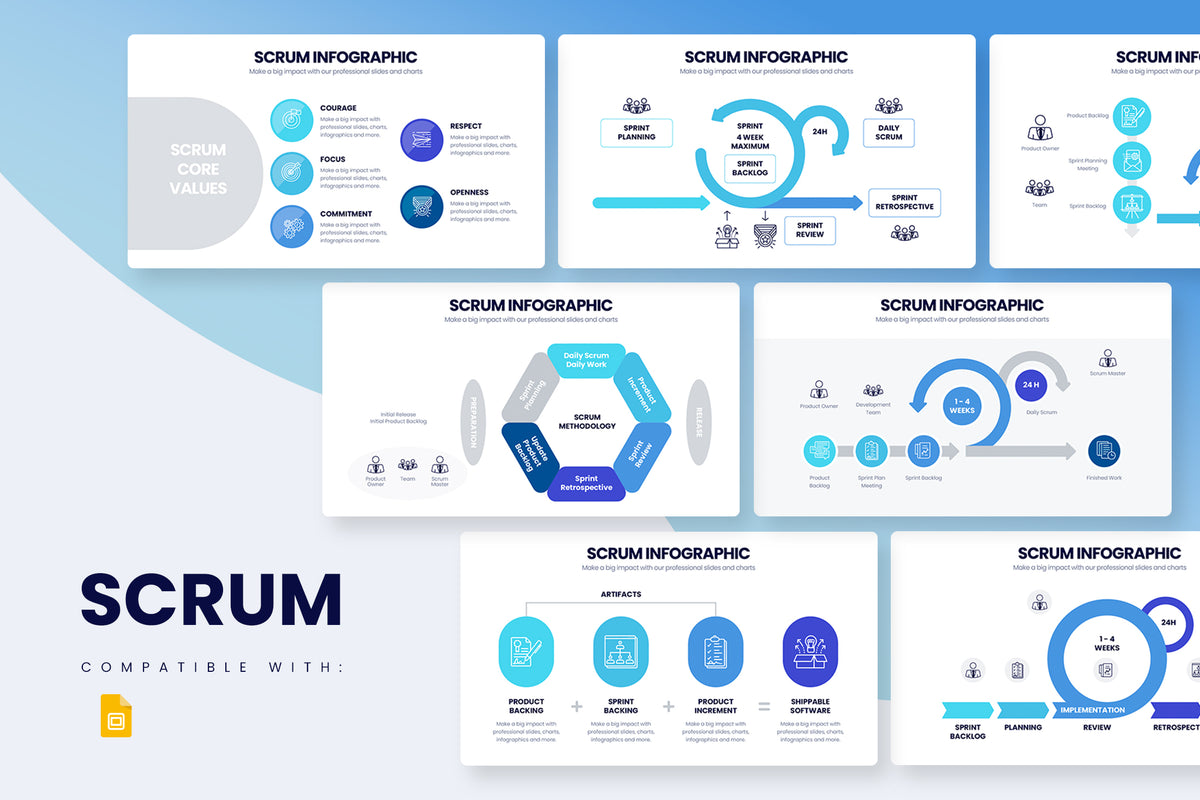 SCRUM Google Slides Infographic Template