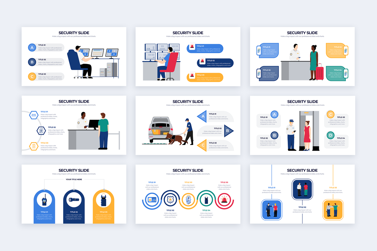 Security Illustrator Infographic Template